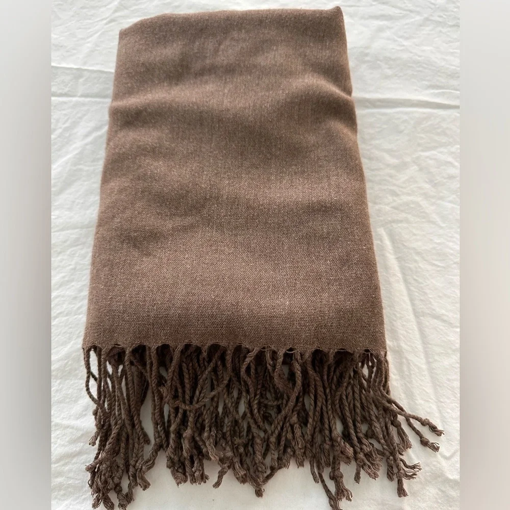 Scarf - Gorgeous Autumnal Brown - 72 inches by 26 inches Beautiful & Big